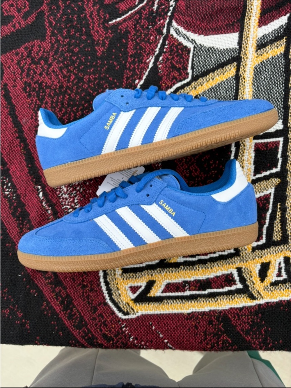 Adidas royal blue samba shoes size 10 nwot